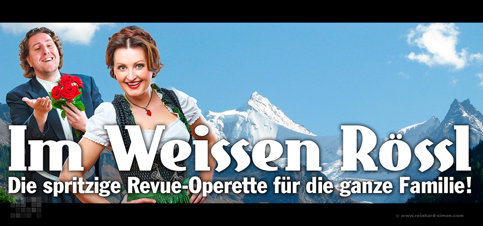 Banner für das Weisse Rössl mit Tonje Haugland und Jens Wassermann