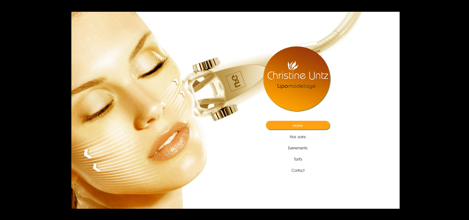 Screenshot der Webseite christine-untz.fr